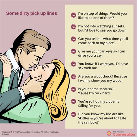 205 Dirty Pick Up Lines for Him and Her